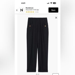 Sandro Wide Leg Trousers size 42 Black Pants